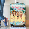 Bestie And Beach Is My Therapy Personalized Luggage Cover, Personalized Gift for Besties, Sisters, Best Friends, Siblings - LC013PS02 - BMGifts (formerly Best Memorial Gifts)