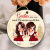 Bestie Are We And Forever We'll Be Personalized Round Ornament - RO027PS01 - BMGifts