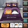 Big Heart Colorful Cat Personalized Bedding Set, Mother’s Day Gift for Cat Lovers, Cat Mom, Cat Dad - BD132PS02 - BMGifts