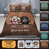 Big Heart Colorful Dog Personalized Bedding Set, Mother’s Day Gift for Dog Lovers, Dog Dad, Dog Mom - BD133PS02 - BMGifts