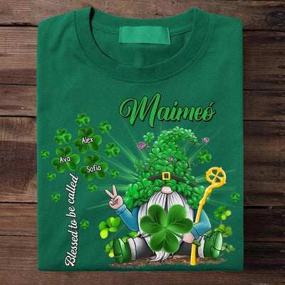 Blessed To Be Called Granny Grandma Personalized Shirt, Personalized St Patrick's Day Gift for Nana, Grandma, Grandmother, Grandparents - TS570PS01 - BMGifts