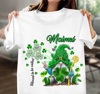 Blessed To Be Called Granny Grandma Personalized Shirt, Personalized St Patrick's Day Gift for Nana, Grandma, Grandmother, Grandparents - TS570PS01 - BMGifts