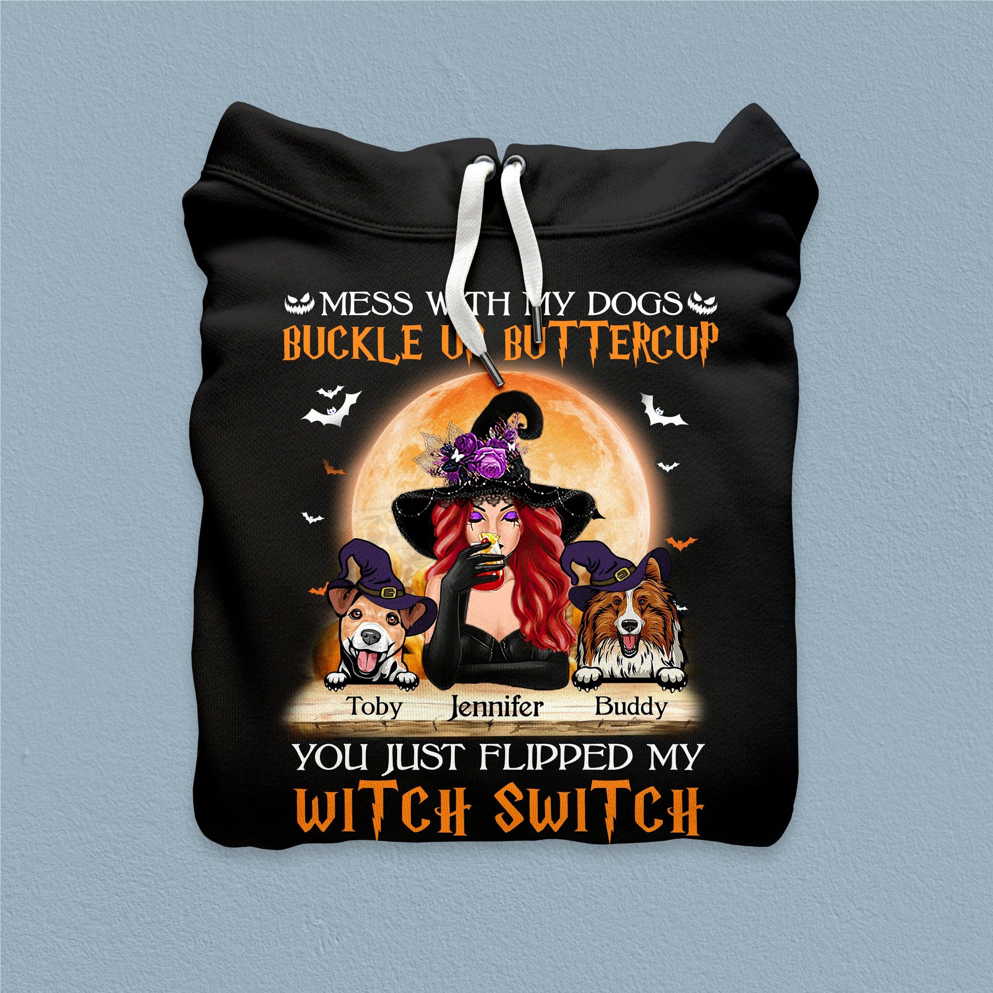 Buckle Up Buttercup Dog Personalized Shirt, Halloween Gift, Personalized Gift for Dog Lovers, Dog Dad, Dog Mom - TS281PS02 - BMGifts