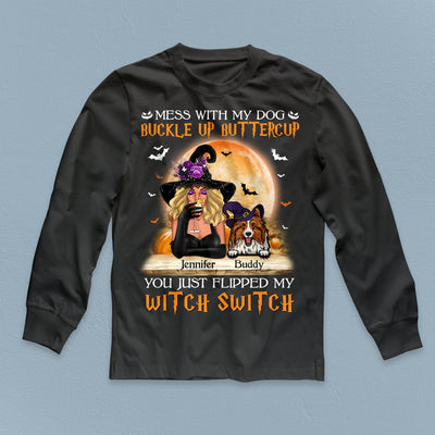 Buckle Up Buttercup Dog Personalized Shirt, Halloween Gift, Personalized Gift for Dog Lovers, Dog Dad, Dog Mom - TS281PS02 - BMGifts