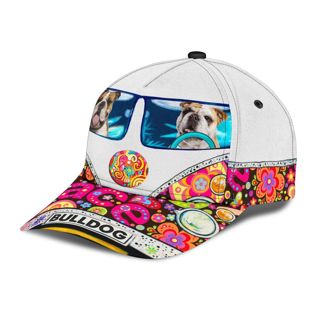 Bulldog Classic Cap, Gift for Dog Lovers, Dog Dad, Dog Mom, Gift for Hippie Life, Hippie Lovers - CP579PA - BMGifts