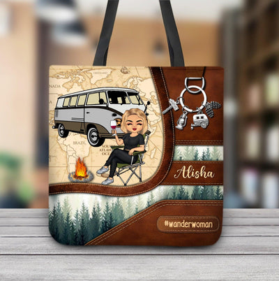 Camping Personalized All Over Tote Bag, Personalized Gift for Camping Lovers - TO098PS02 - BMGifts
