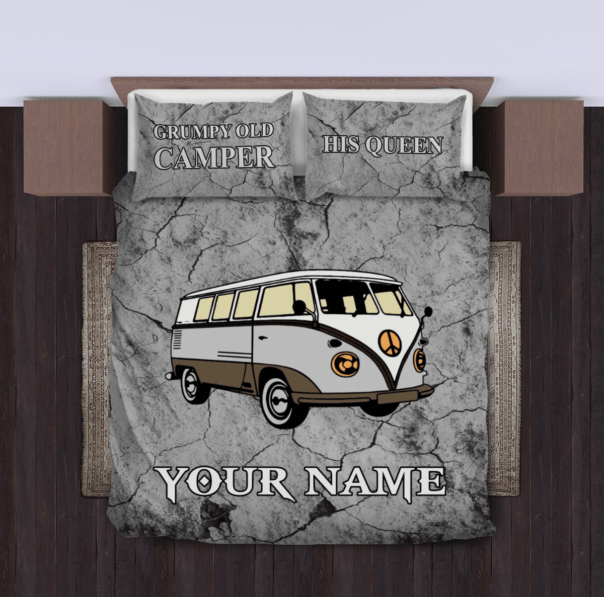 Camping Personalized Bedding Set, Personalized Gift for Camping Lovers - BD039PS02 - BMGifts