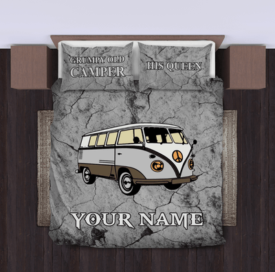 Camping Personalized Bedding Set, Personalized Gift for Camping Lovers - BD039PS02 - BMGifts