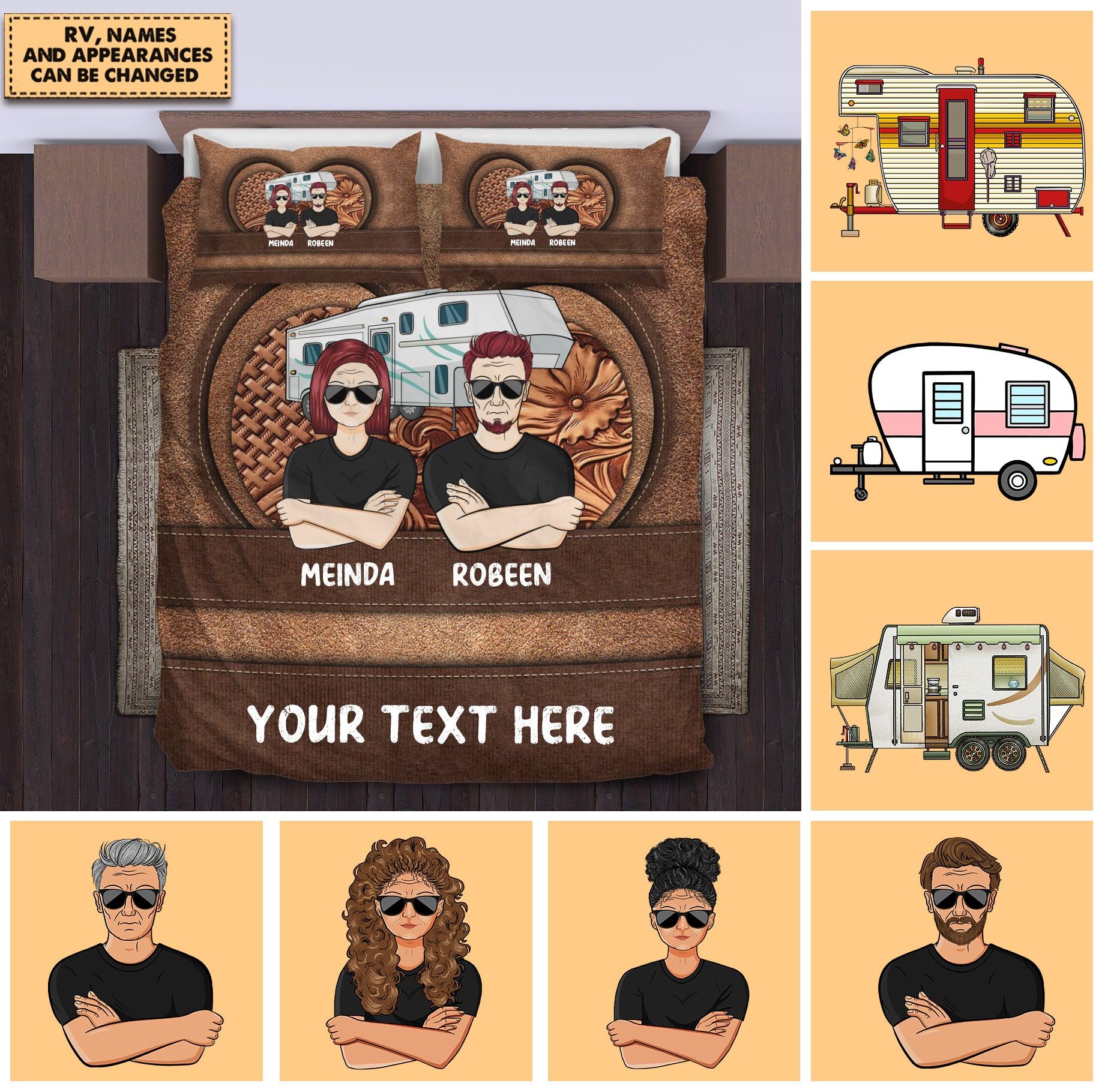 Camping Personalized Bedding Set, Personalized Gift for Camping Lovers - BD065PS05 - BMGifts