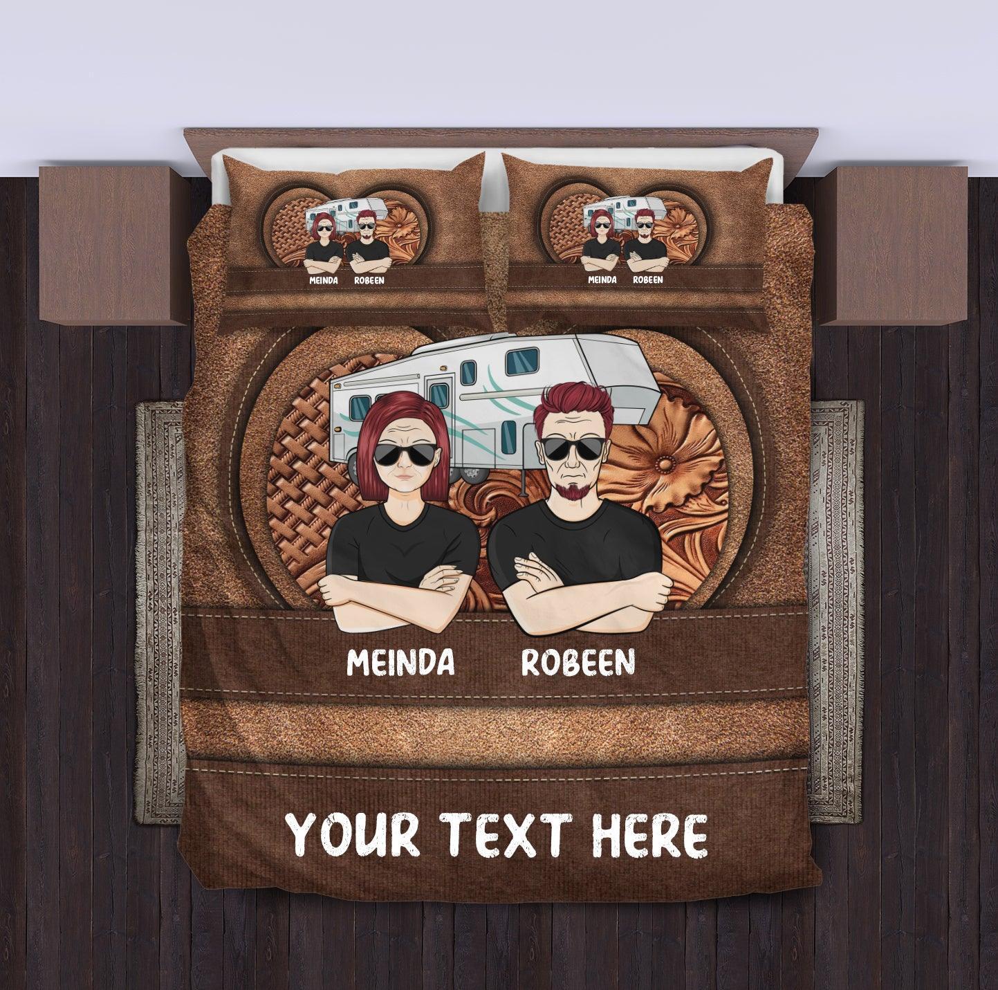 Camping Personalized Bedding Set, Personalized Gift for Camping Lovers - BD065PS05 - BMGifts