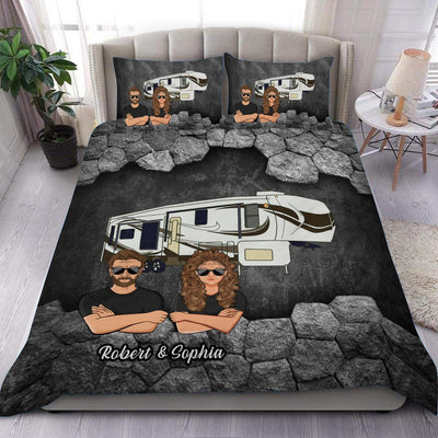 Camping Personalized Bedding Set, Personalized Gift for Camping Lovers - BD100PS05 - BMGifts (formerly Best Memorial Gifts)