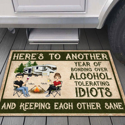 Camping Personalized Doormat, Personalized Gift for Camping Lovers - DM061PS02 - BMGifts