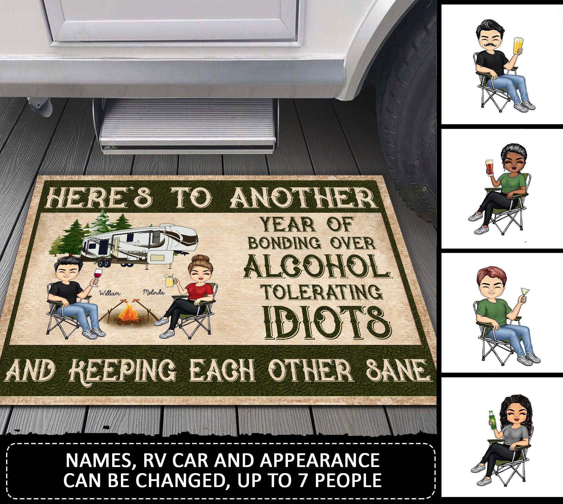 Camping Personalized Doormat, Personalized Gift for Camping Lovers - DM061PS02 - BMGifts