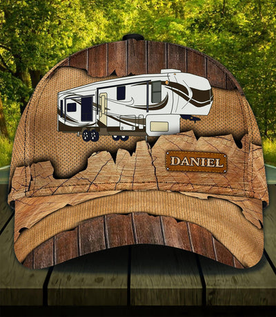 Camping Wooden Personalized Cap, Personalized Gift for Camping Lovers - CP113PS08 - BMGifts