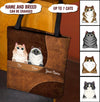 Cat Personalized All Over Tote Bag, Personalized Gift for Cat Lovers, Cat Mom, Cat Dad - TO083PS04 - BMGifts