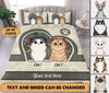Cat Personalized Bedding Set, Personalized Gift for Cat Lovers, Cat Mom, Cat Dad - BD002PS02 - BMGifts