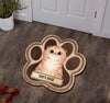 Cat Personalized Custom Shaped Doormat, Personalized Gift for Cat Lovers, Cat Mom, Cat Dad - CD017PS11 - BMGifts