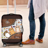 Cat Personalized Luggage Cover, Personalized Gift for Cat Lovers, Cat Mom, Cat Dad - LC008PS02 - BMGifts (formerly Best Memorial Gifts)