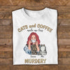 Cat Personalized T-Shirt, Personalized Gift for Cat Lovers, Cat Mom, Cat Dad - TS149PS04 - BMGifts