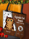 Cat Snack Dealer Personalized Tote Bag, Personalized Gift for Cat Lovers, Cat Mom, Cat Dad - TO028PS00 - BMGifts