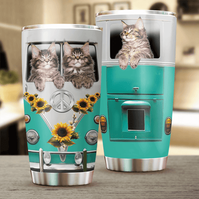 Cat Tumbler, Gift for Cat Lovers, Cat Mom - TB272PA - BMGifts