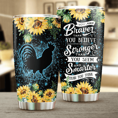 Chicken Tumbler, Gift for Farmers, Cow Lovers, Chicken Lovers - TB300PA - BMGifts