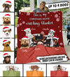Christmas Movie Watching Blanket Dogs Personalized Premium Blanket & Quilt, Personalized Gift for Dog Lovers, Dog Dad, Dog Mom - QB010PS02 - BMGifts