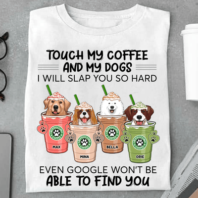 Coffee And Dog Personalized Shirt, Personalized Gift for Dog Lovers, Dog Dad, Dog Mom - TS300PS02 - BMGifts