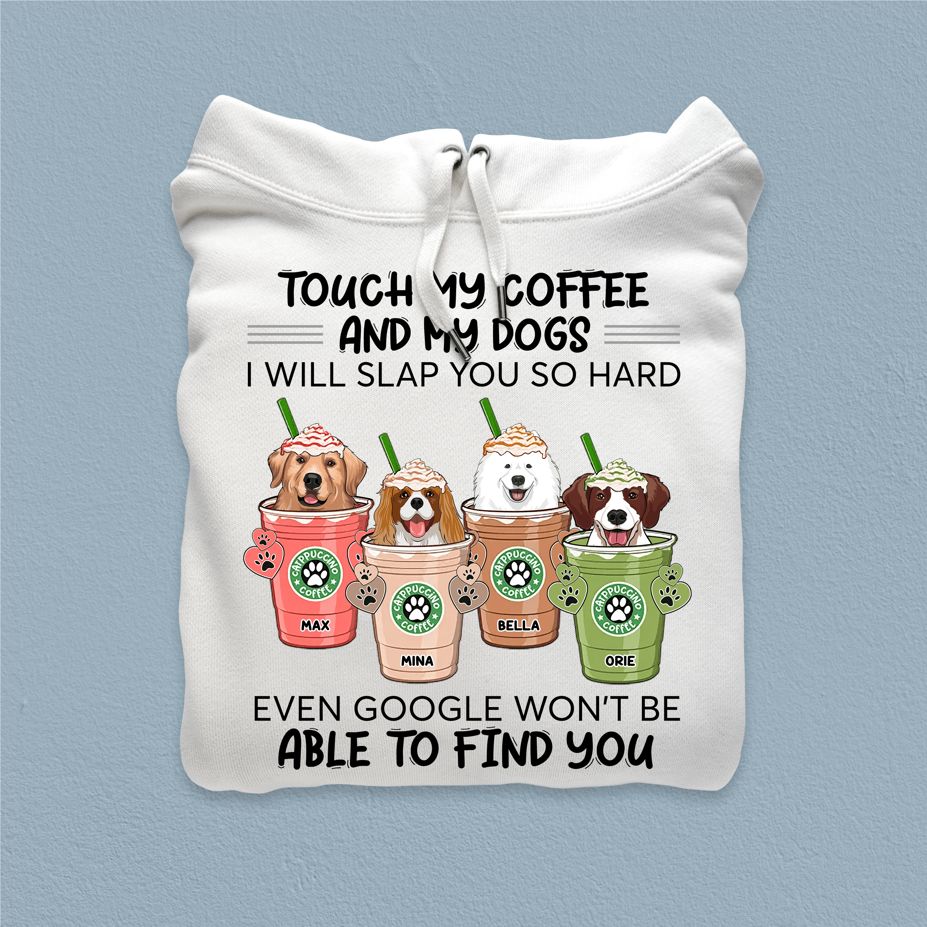 Coffee And Dog Personalized Shirt, Personalized Gift for Dog Lovers, Dog Dad, Dog Mom - TS300PS02 - BMGifts