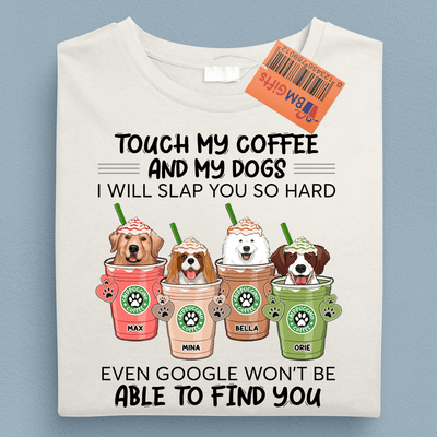 Coffee And Dog Personalized Shirt, Personalized Gift for Dog Lovers, Dog Dad, Dog Mom - TS300PS02 - BMGifts
