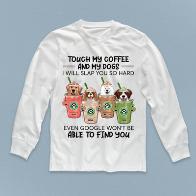 Coffee And Dog Personalized Shirt, Personalized Gift for Dog Lovers, Dog Dad, Dog Mom - TS300PS02 - BMGifts
