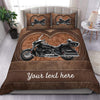 Colorful Motorcycle Personalized Bedding Set, Personalized Gift for Motorcycle Lovers, Motorcycle Riders - BD007PS13 - BMGifts