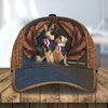 Cool Dogs With USA Flag Dog Personalized Classic Cap, Personalized Gift for Dog Lovers, Dog Dad, Dog Mom - CP106PS01 - BMGifts