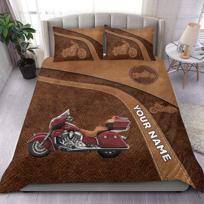 Cool Motorcycle Personalized Bedding Set, Personalized Gift for Motorcycle Lovers, Motorcycle Riders - BD025PS08 - BMGifts