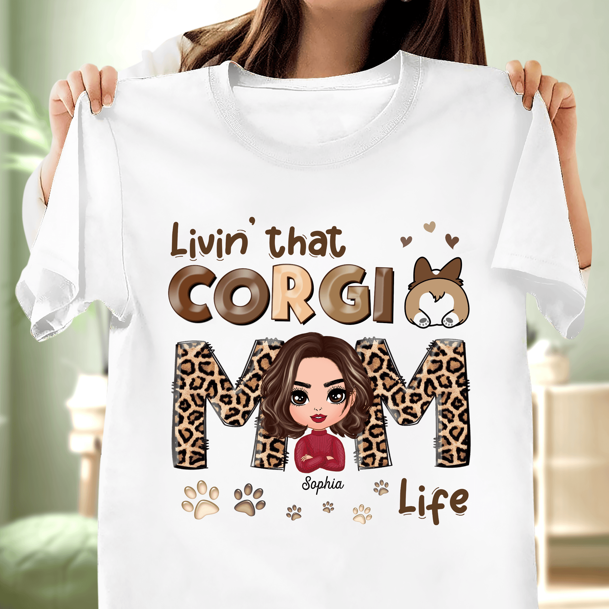 Corgi Mom Life Corgi Personalized Shirt, Mother’s Day Gift for Mom, Mama, Parents, Mother, Grandmother - TS904PS02 - BMGifts