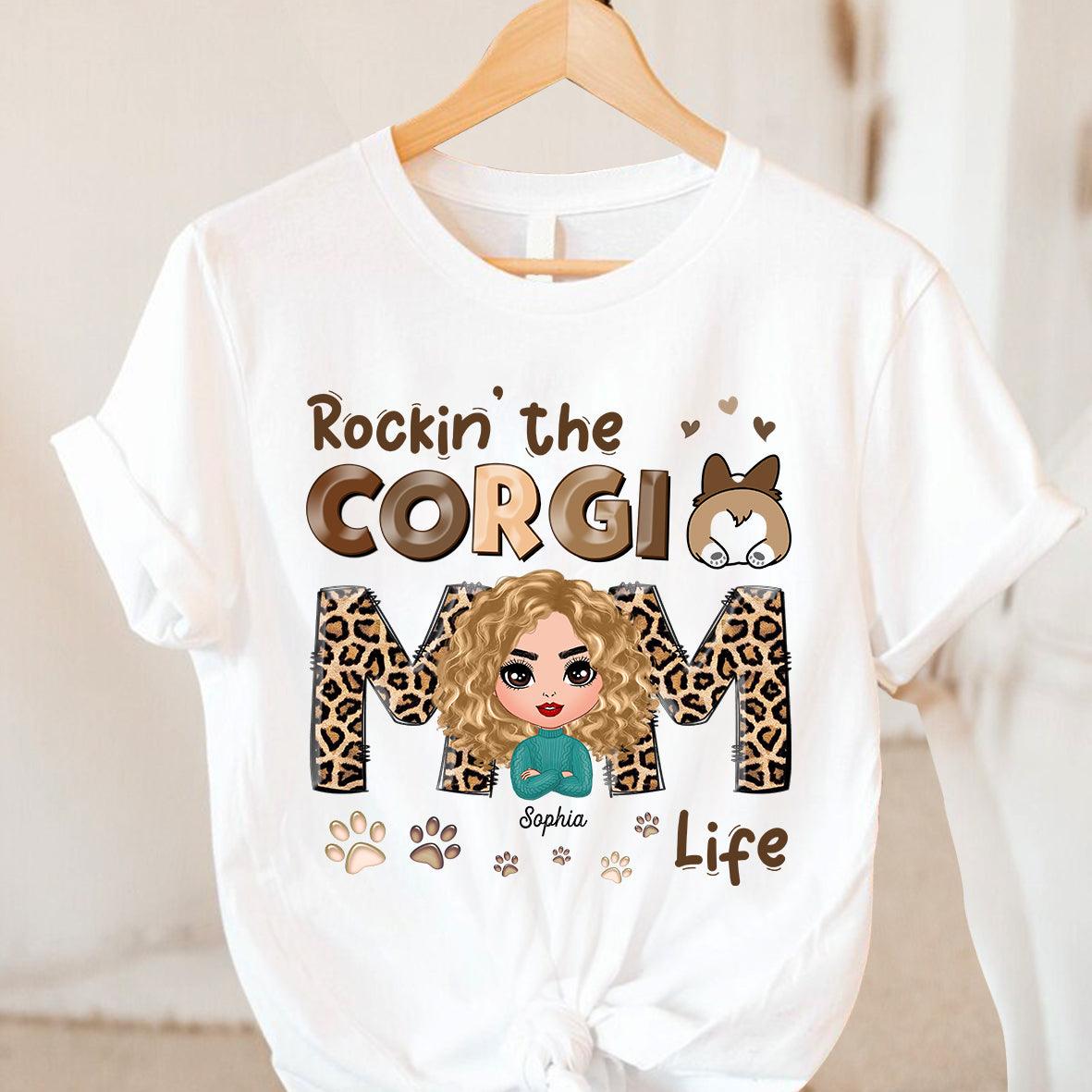 Corgi Mom Life Corgi Personalized Shirt, Mother’s Day Gift for Mom, Mama, Parents, Mother, Grandmother - TS904PS02 - BMGifts