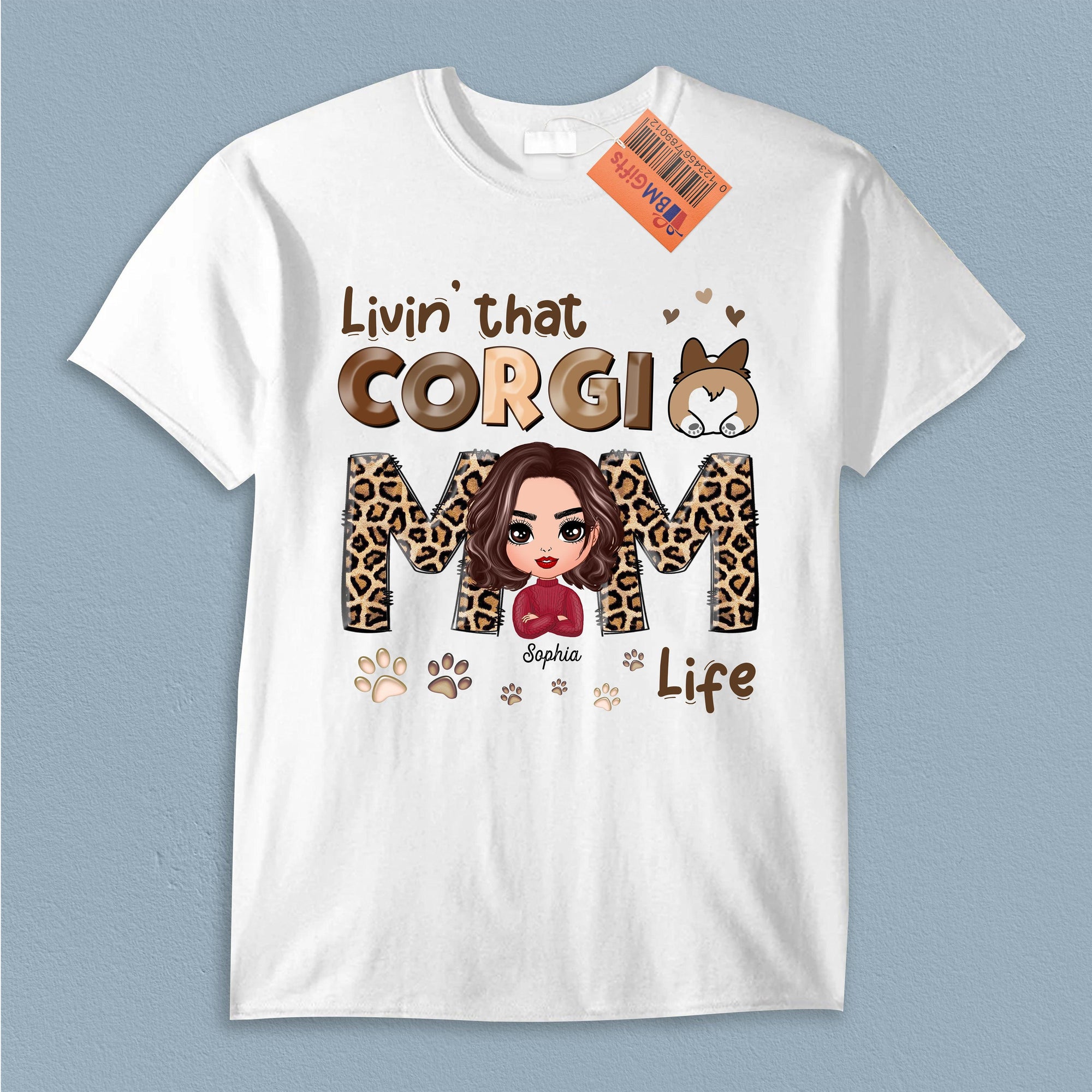 Corgi Mom Life Corgi Personalized Shirt, Mother’s Day Gift for Mom, Mama, Parents, Mother, Grandmother - TS904PS02 - BMGifts