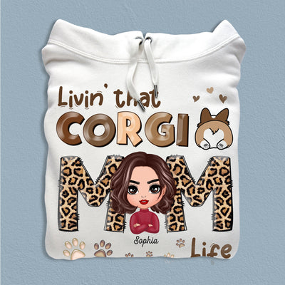 Corgi Mom Life Corgi Personalized Shirt, Mother’s Day Gift for Mom, Mama, Parents, Mother, Grandmother - TS904PS02 - BMGifts