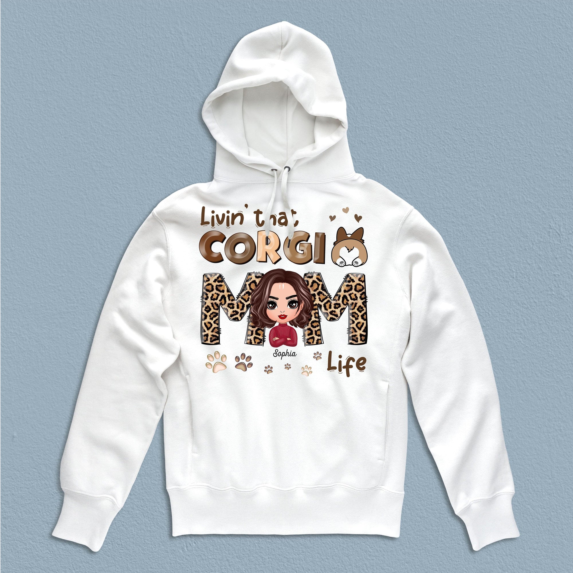 Corgi Mom Life Corgi Personalized Shirt, Mother’s Day Gift for Mom, Mama, Parents, Mother, Grandmother - TS904PS02 - BMGifts