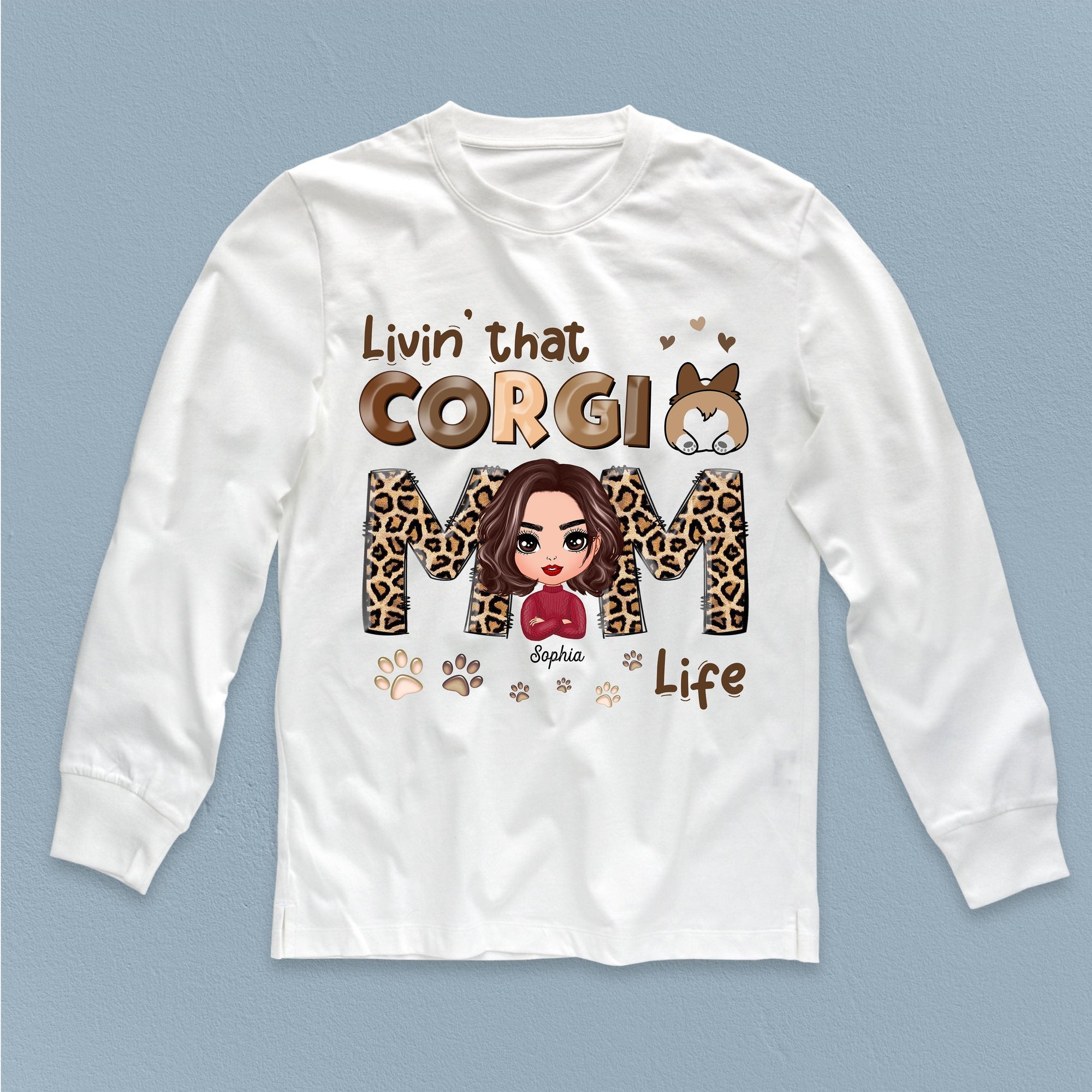 Corgi Mom Life Corgi Personalized Shirt, Mother’s Day Gift for Mom, Mama, Parents, Mother, Grandmother - TS904PS02 - BMGifts