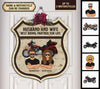 Couple And Motorcycle Personalized Custom Shaped Wooden Sign, Personalized Gift for Motorcycle Lovers, Motorcycle Riders - CS007PS02 - BMGifts (formerly Best Memorial Gifts)