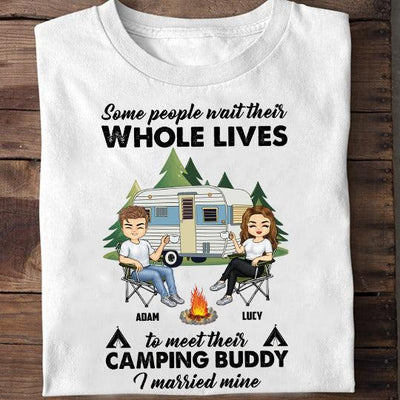 Couple Camping Personalized Shirt, Personalized Gift for Camping Lovers - TS171PS02 - BMGifts