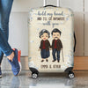 Couple Travel Personalized Luggage Cover, Personalized Gift for Couples, Husband, Wife, Parents, Lovers - LC010PS02 - BMGifts (formerly Best Memorial Gifts)