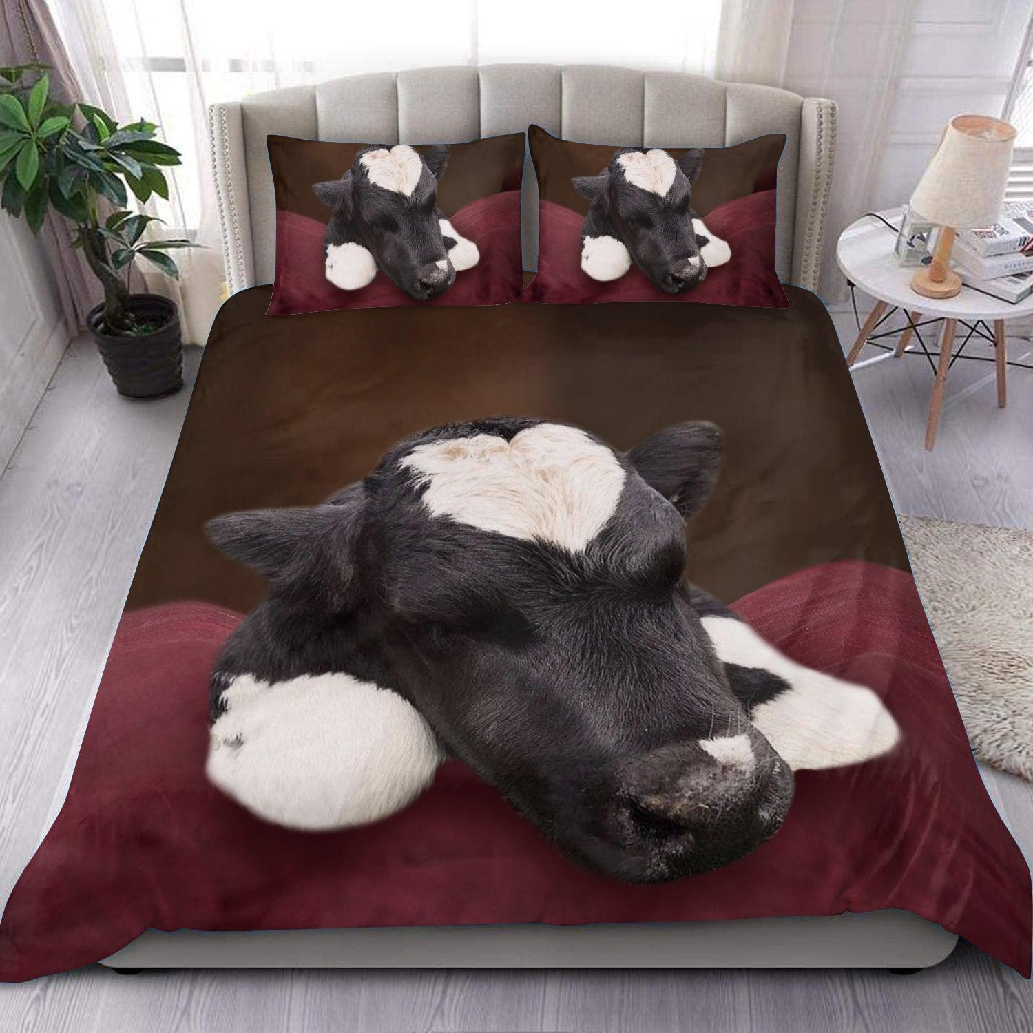 Cow Bedding Set, Gift for Farmers, Cow Lovers, Chicken Lovers - BD349PA - BMGifts