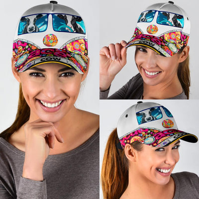 Cow Classic Cap, Gift for Farmers, Cow Lovers, Chicken Lovers, Gift for Hippie Life, Hippie Lovers - CP495PA - BMGifts