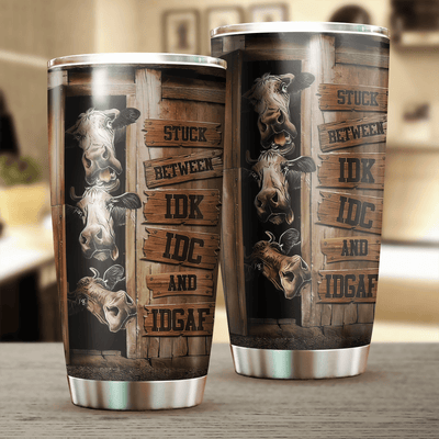 Cow Tumbler, Gift for Farmers, Cow Lovers, Chicken Lovers - TB329PA - BMGifts