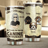 Crazy Dog Lady Personalized Tumbler, Personalized Gift for Dog Lovers, Dog Dad, Dog Mom - TB064PS04 - BMGifts