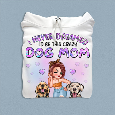 Crazy Dog Mom With The Cutest Dogs Ever Dog Personalized Shirt, Personalized Mother's Day Gift for Dog Lovers, Dog Dad, Dog Mom - TS703PS01 - BMGifts