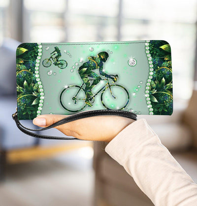 Cycling Clutch Purse, Gift for Cycling Lovers, Bike Lovers - PU231PA - BMGifts