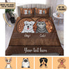 Dog And Cat Personalized Bedding Set, Personalized Gift for Dog Lovers, Dog Dad, Dog Mom - BD001PS01re - BMGifts